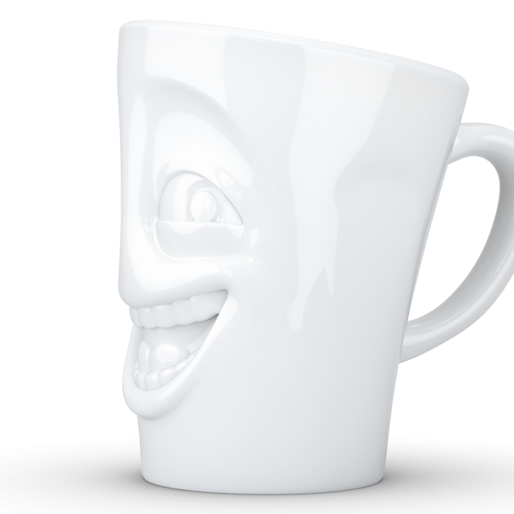 FiftyEight Henkelbecher Mug Witzig weiss